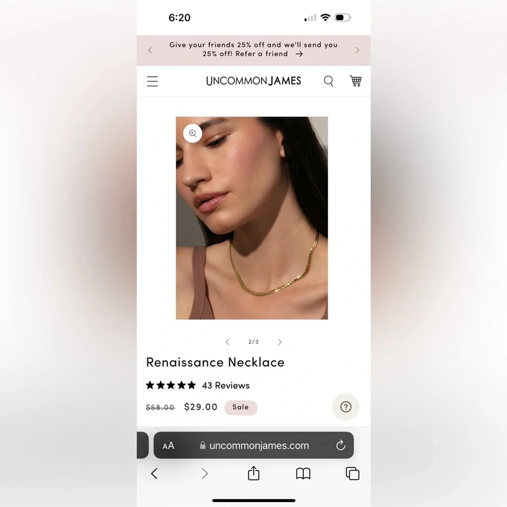 Uncommon James Gold 14K Gold Plated Brass Jewelry - Picture 4 of 15